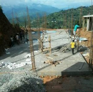 Reconstruction was interrupted by two monsoon seasons