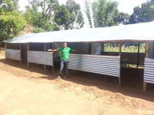 Temporary classrooms in Shree Nawa Durga, Gorkha, Nepal