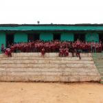 The school before the quake struck